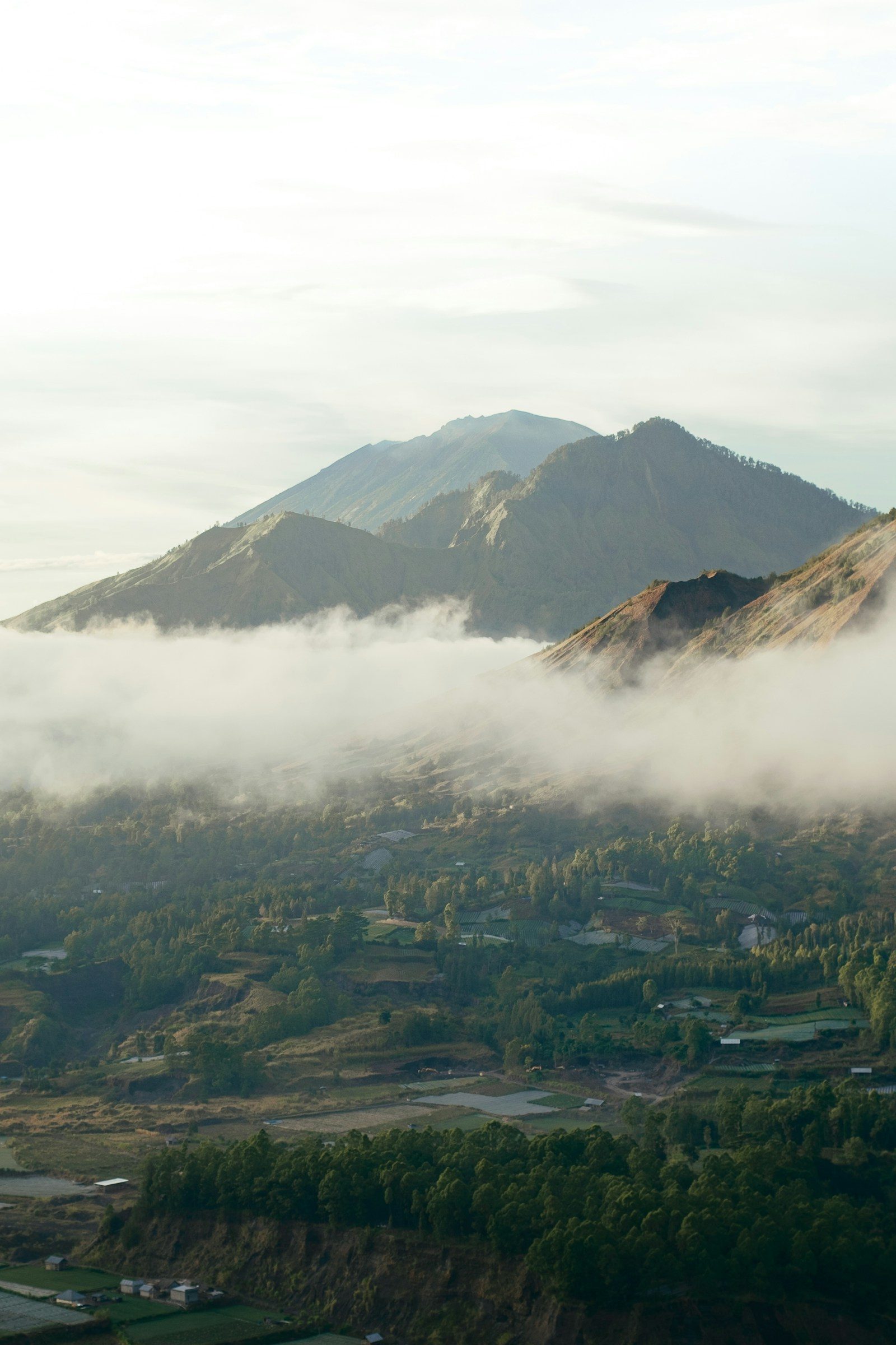 Bali volcanic highlands and mountains
