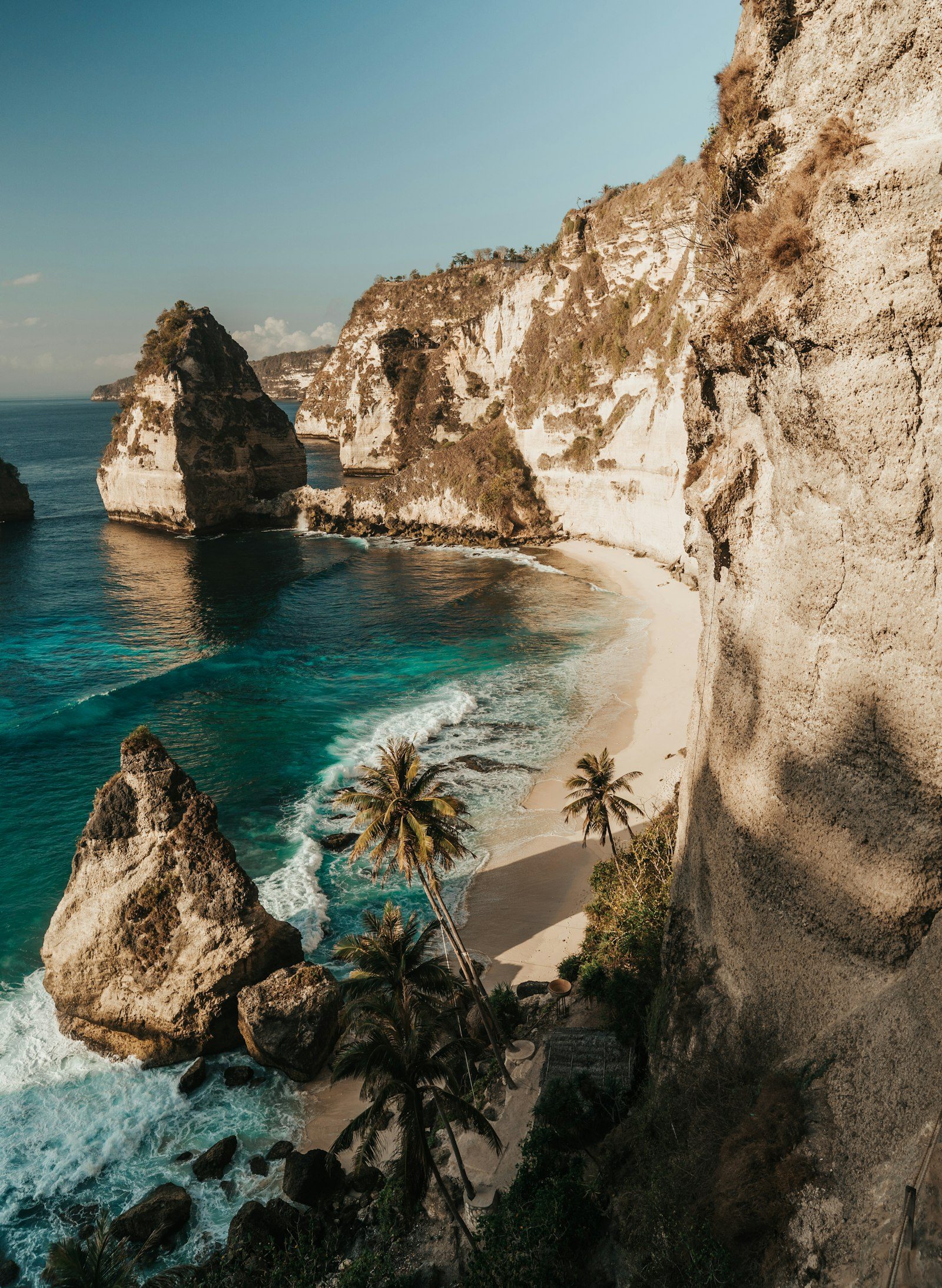 Aerial view of Bali, departure morning